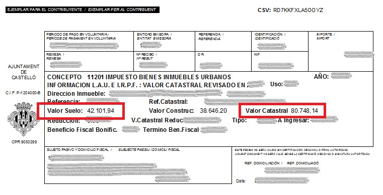 Document Cobrador Ajuntament de Castelló