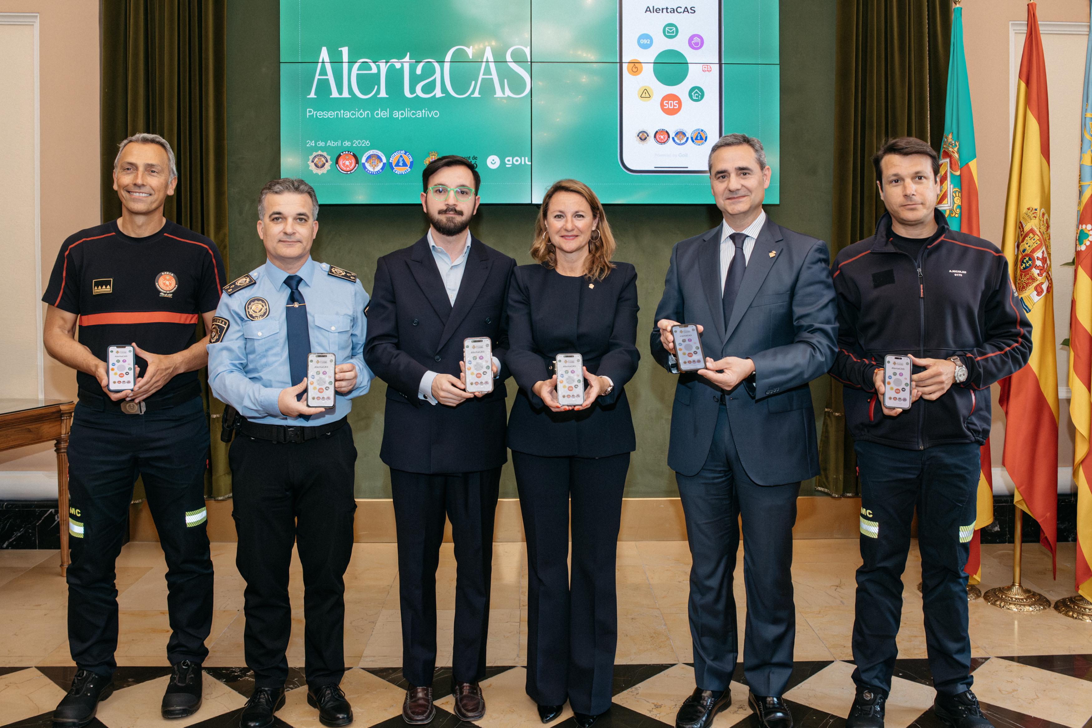 El Govern de Castelló presenta la nova aplicació ‘AlertaCAS’ que connecta als veïns de la capital amb els serveis d'emergències