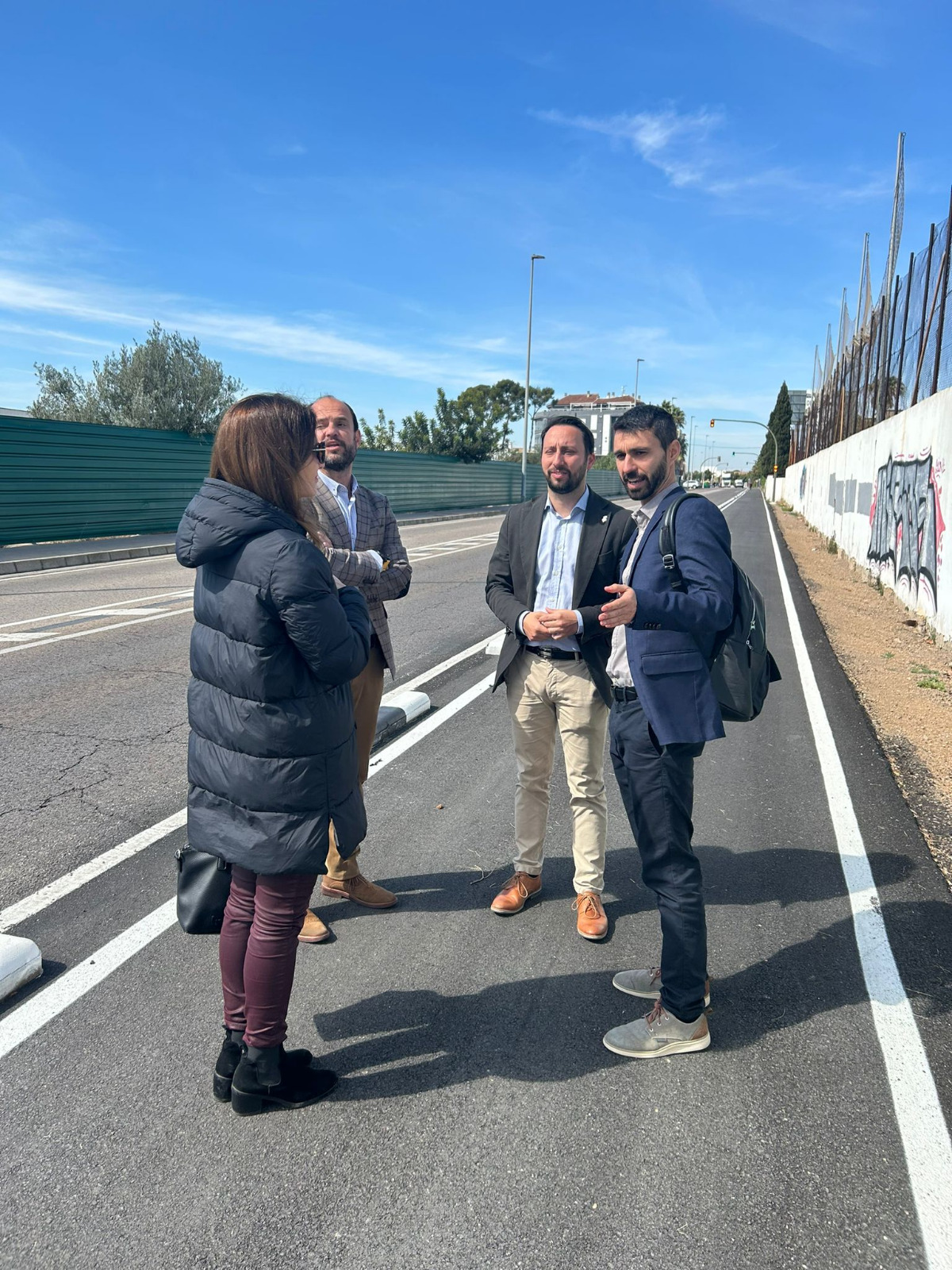 Castellón amplía el carril bici de la avenida l’Alcora en la apuesta del gobierno municipal por la movilidad sostenible