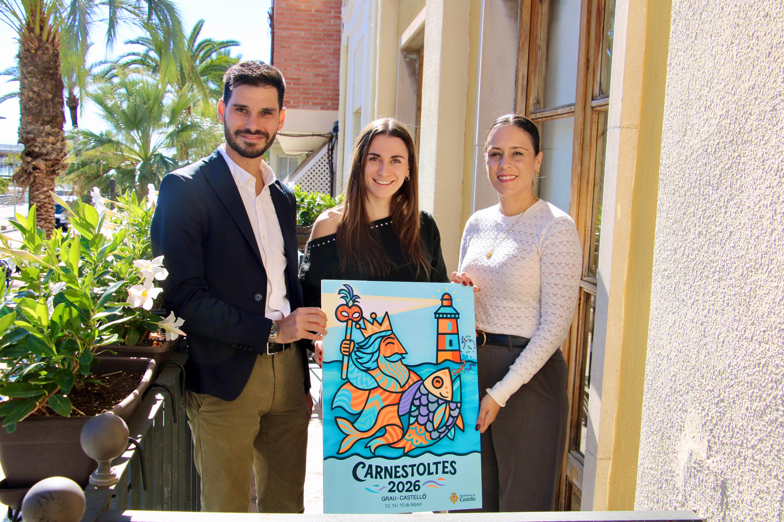 Elisa Chiva il·lustra el Carnestoltes 2026 del Grau de Castelló amb “Del Mar a la Fiesta”
