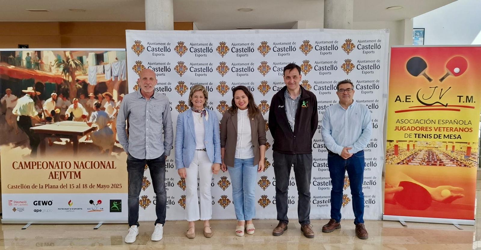 Castellón acogerá el Campeonato de España de Tenis de Mesa de Veteranos con un récord de participación de más de 500 deportistas