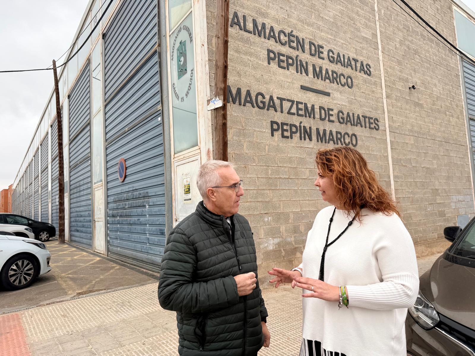 Carrasco enganya el món de la festa en incomplir el seu compromís de remodelar el magatzem de gaiates