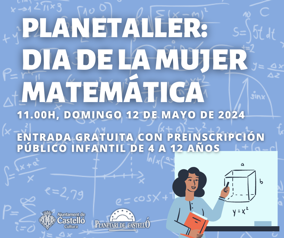Planetaller Dia de la mujer matemática (12/5/2024)