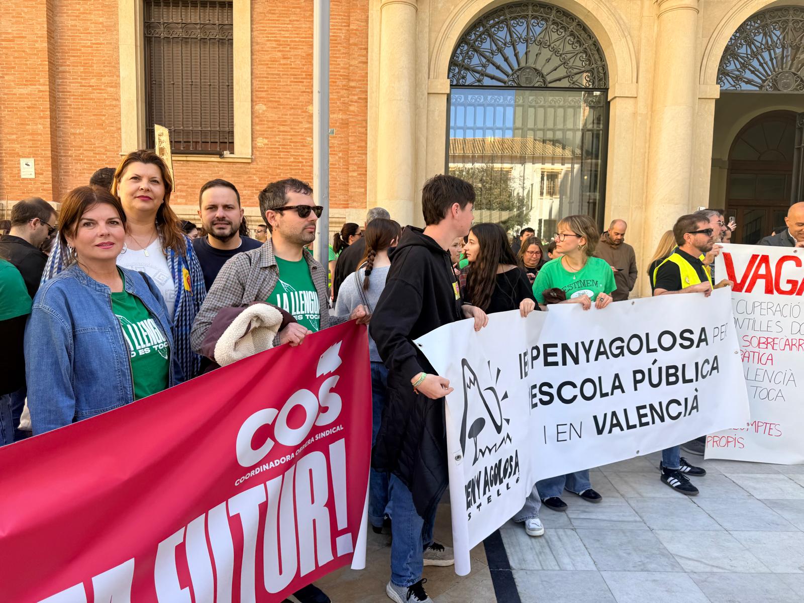 El PSPV recolza la vaga del professorat en defensa del seu treball i la deterioració de l'educació pública