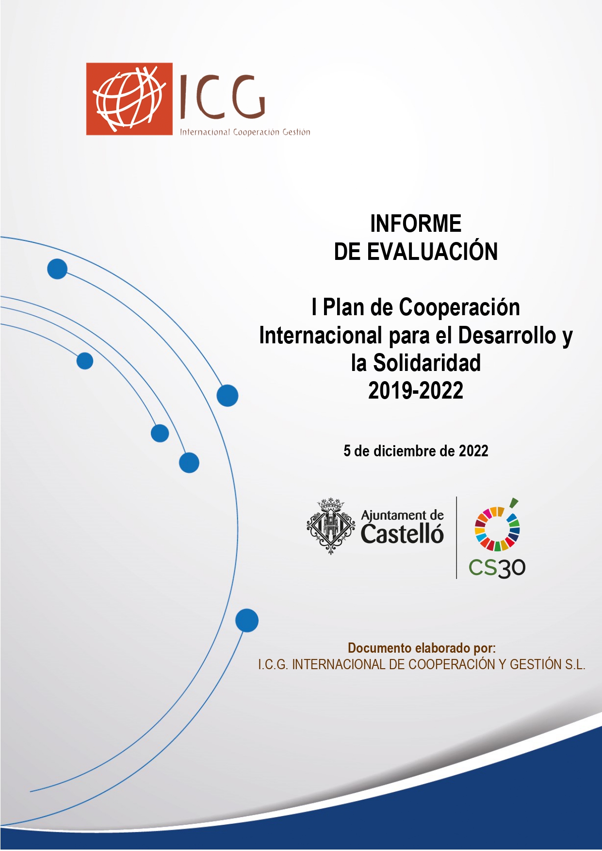 Avaluació I Pla de Cooperació Internacional per al Desenvolupament i la Solidaritat