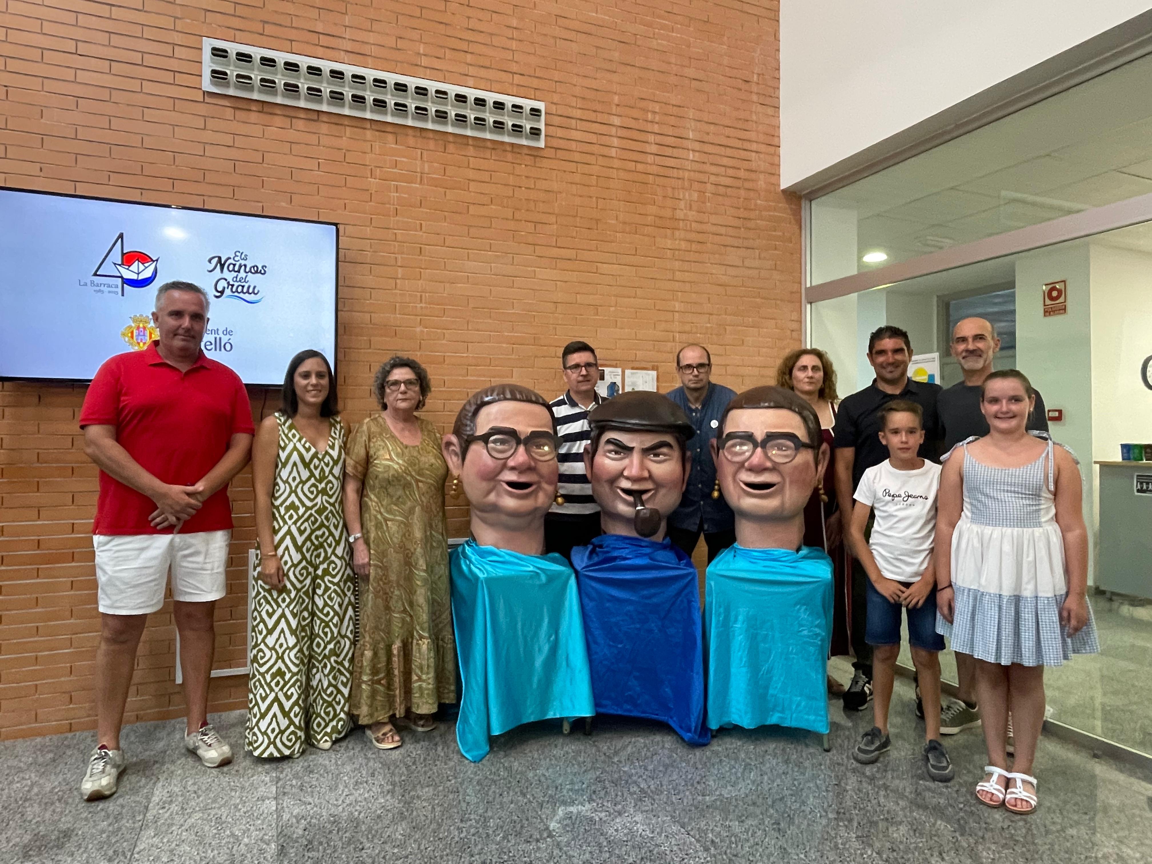 El Grao rinde homenaje a “Els Sesots” con la presentación de los nuevos “Nanos del Grao”
