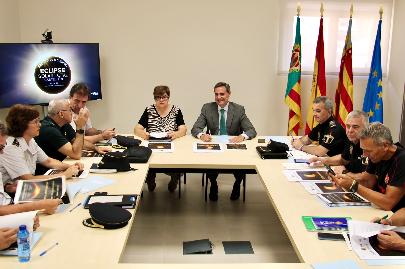 Castelló coordina un ampli operatiu de seguretat per a rebre amb totes les garanties l'eclipsi total de Sol del pròxim 12 d'agost