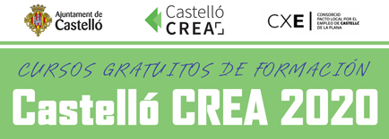 Cartel Cursos Castelló Crea 2020