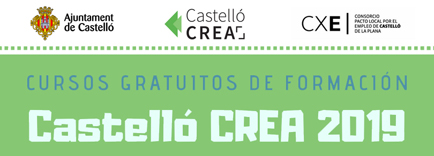 Cartel Cursos Castelló Crea 2019
