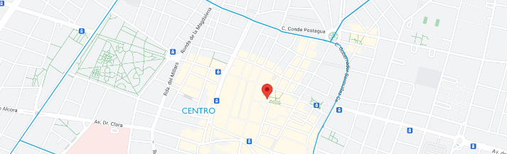 Mapa de ubicación del Ayuntamiento de Castellón de la Plana. A continuación del mapa tiene la información en formato texto.