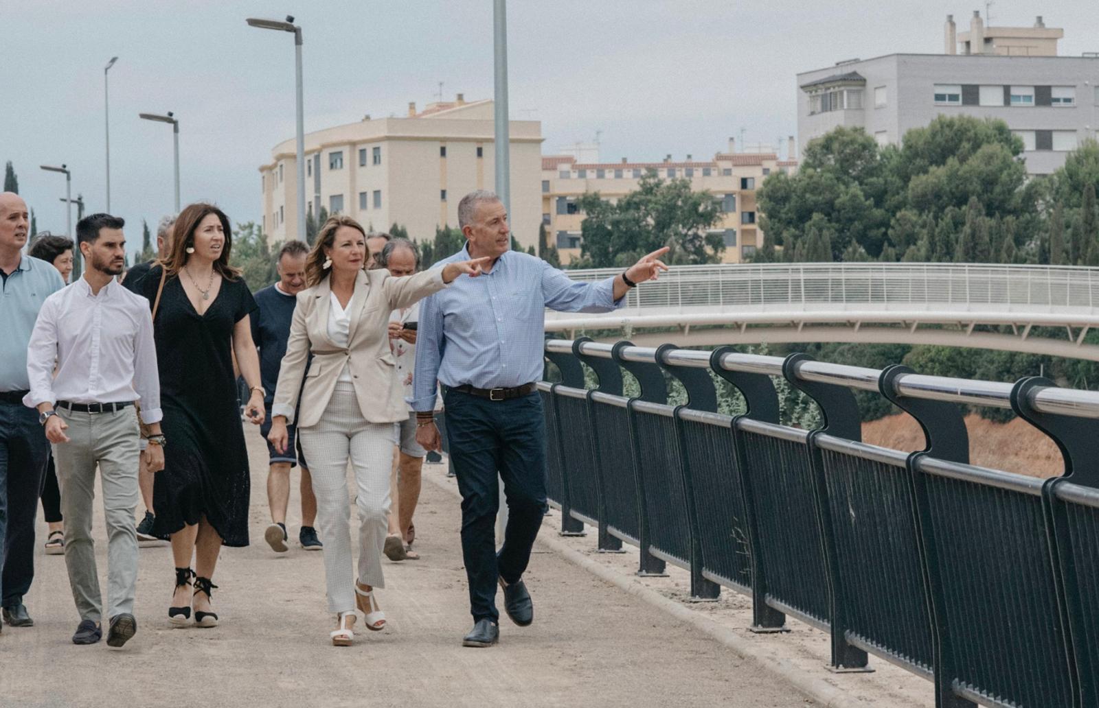 Finalizan las obras de la Ribera del Riu Sec con pasarela ciclopeatonal que mejoran la conectividad entre barrios y revitalizan el entorno natural
