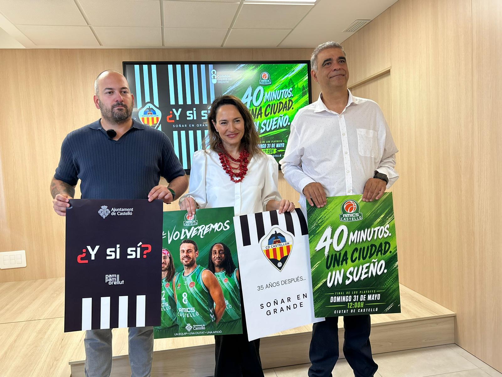 Castellón se vuelca con el CD Castellón y el Club Amics del Bàsquet en un fin de semana decisivo para el deporte local