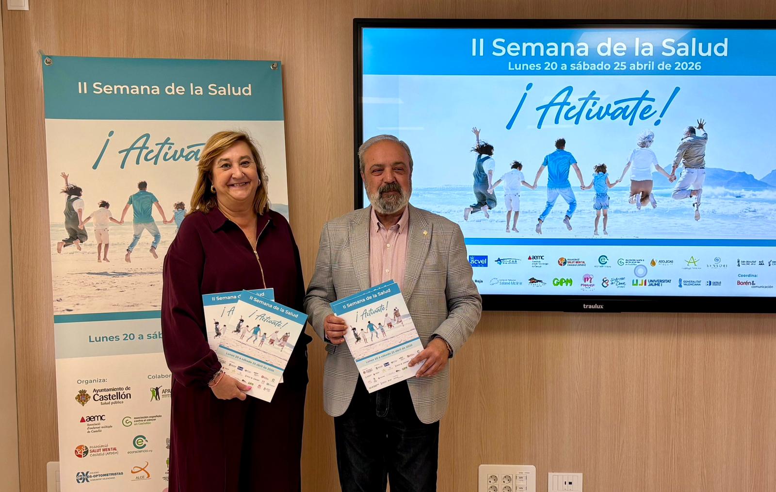 Ferrer presenta la II Setmana de la Salut amb 26 entitats implicades i una agenda completa per a fomentar hàbits saludables entre els castellonencs