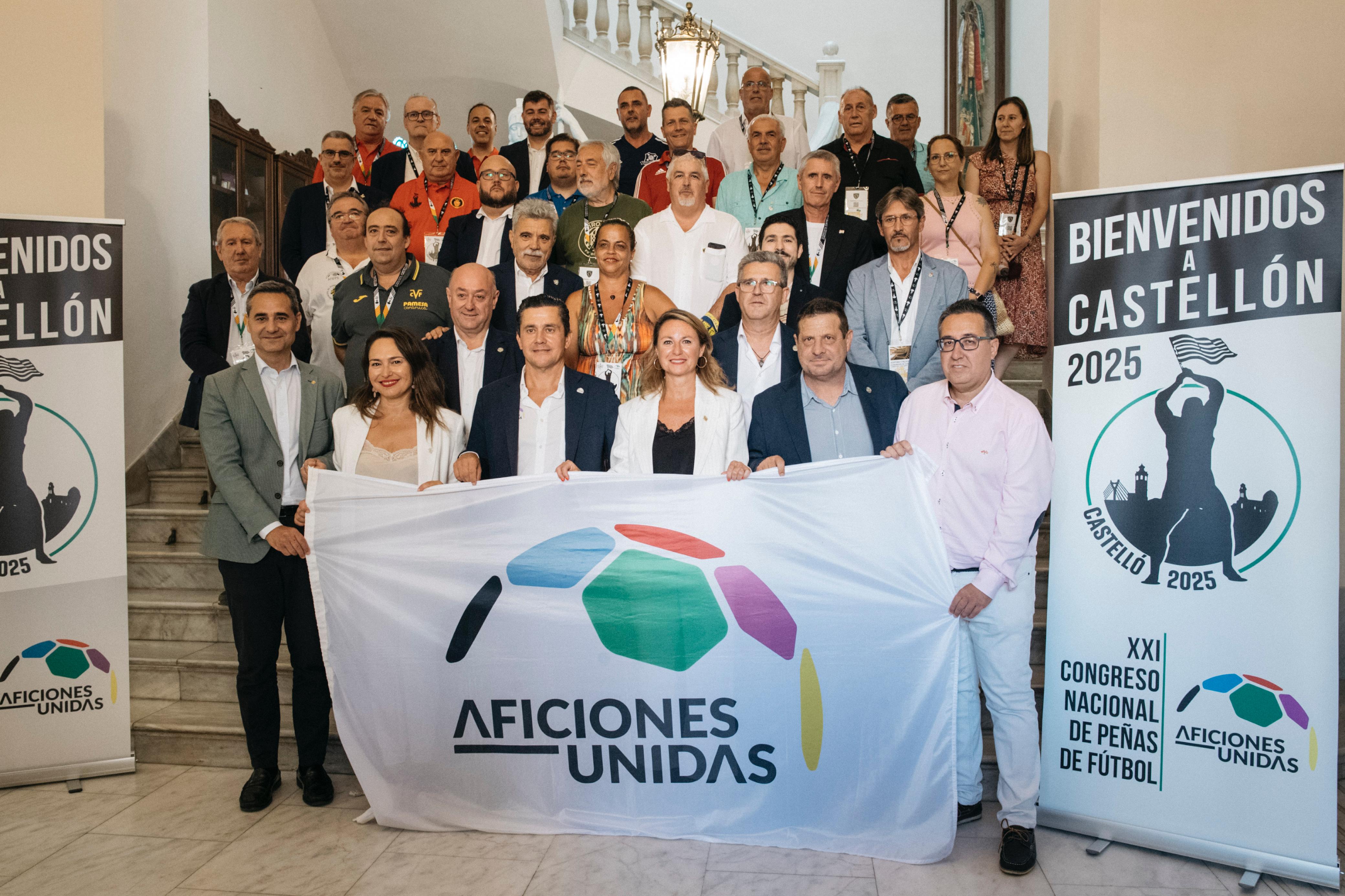 Castellón da la bienvenida a las 31 federaciones de peñas y a los 1.000 aficionados participantes en el XXI Congreso Nacional de Peñas de Fútbol