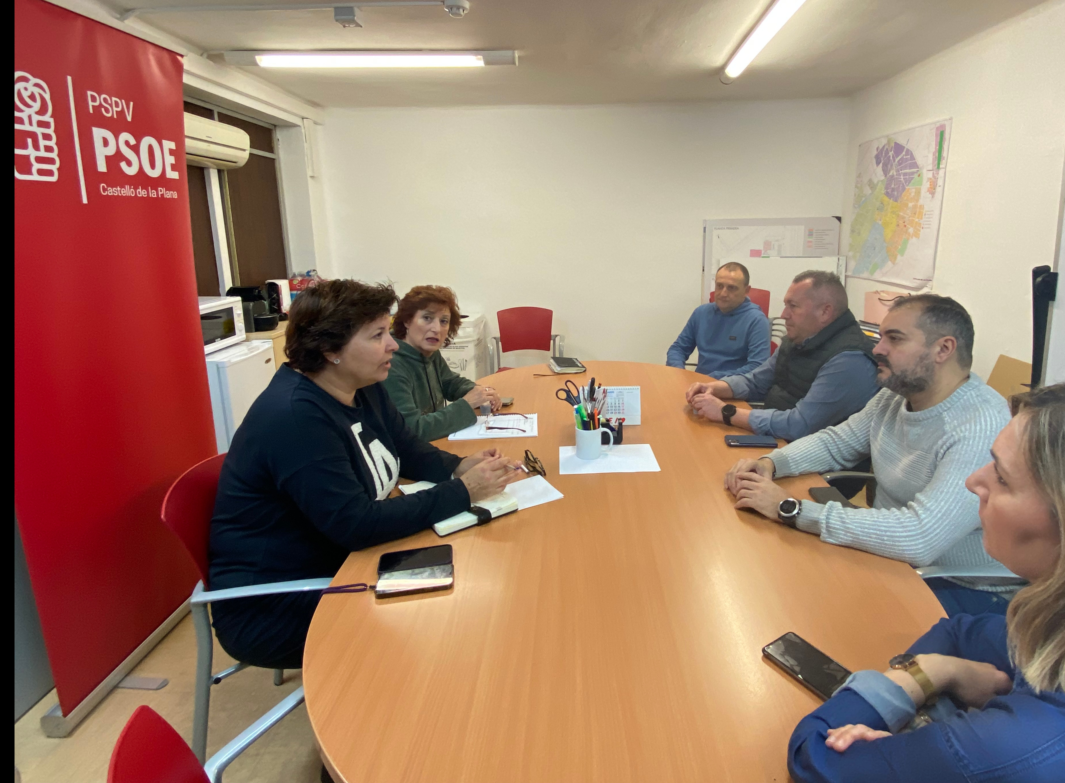 El PSPV de Castelló recull les queixes de CSIF de falta de personal en seguretat ciutadana
