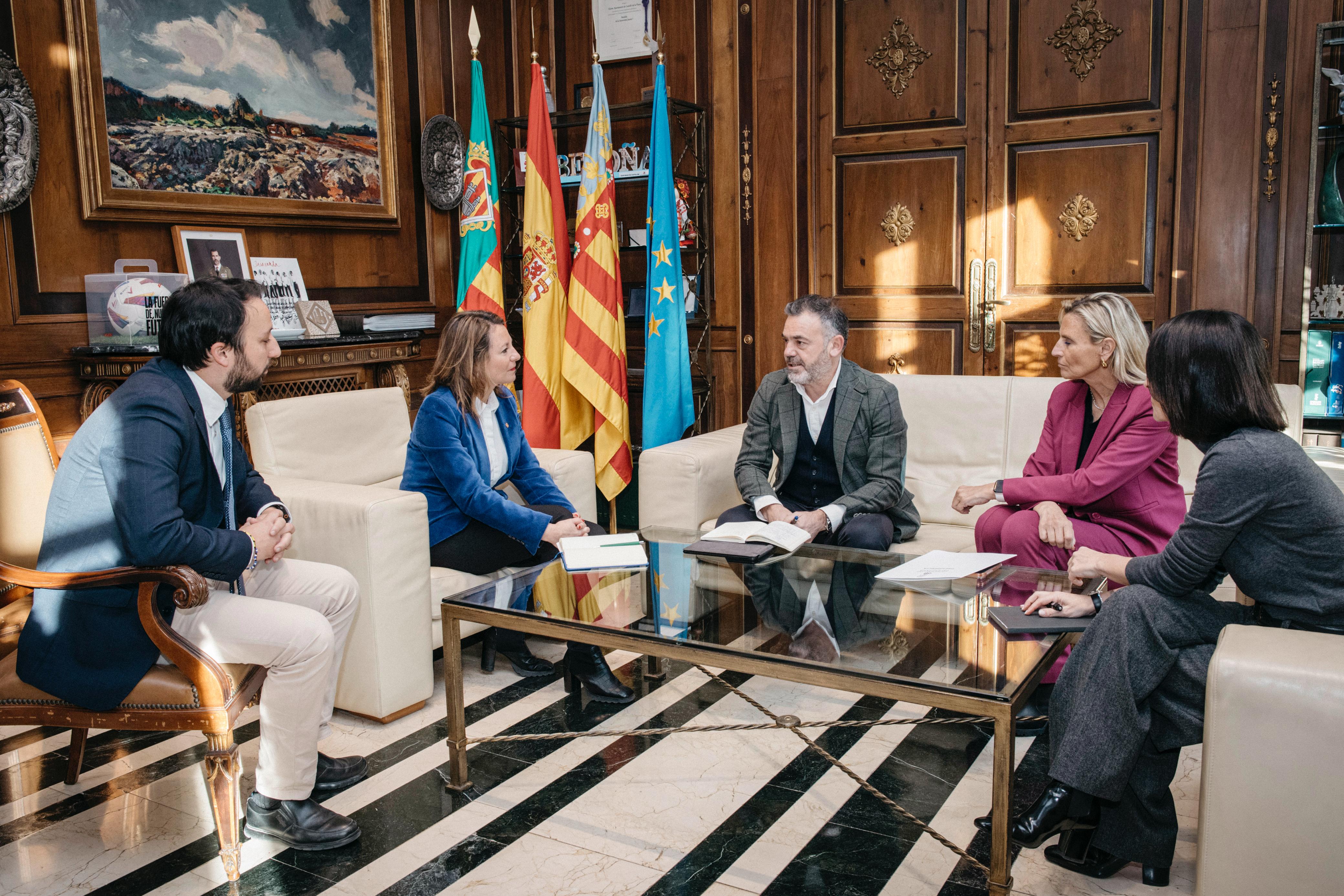 Begoña Carrasco rep al vicepresident segon i conseller de Presidència, José Díez, per a abordar projectes conjunts a Castelló