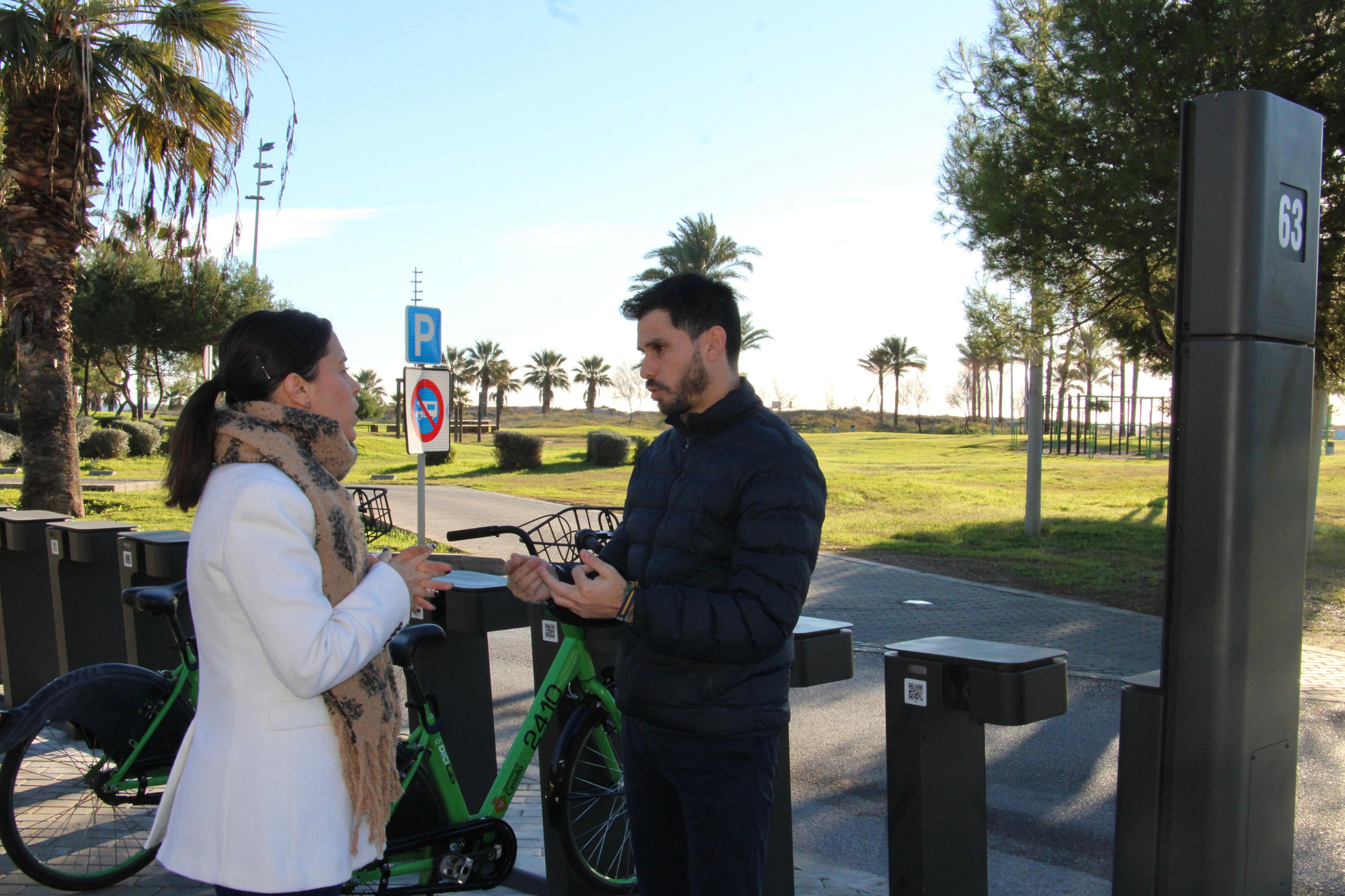 Castelló reforça el servei Bicicas en el districte marítim amb una nova base al Parc Litoral aconseguit un total de 63 bases a la ciutat per als més de 6.700 usuaris