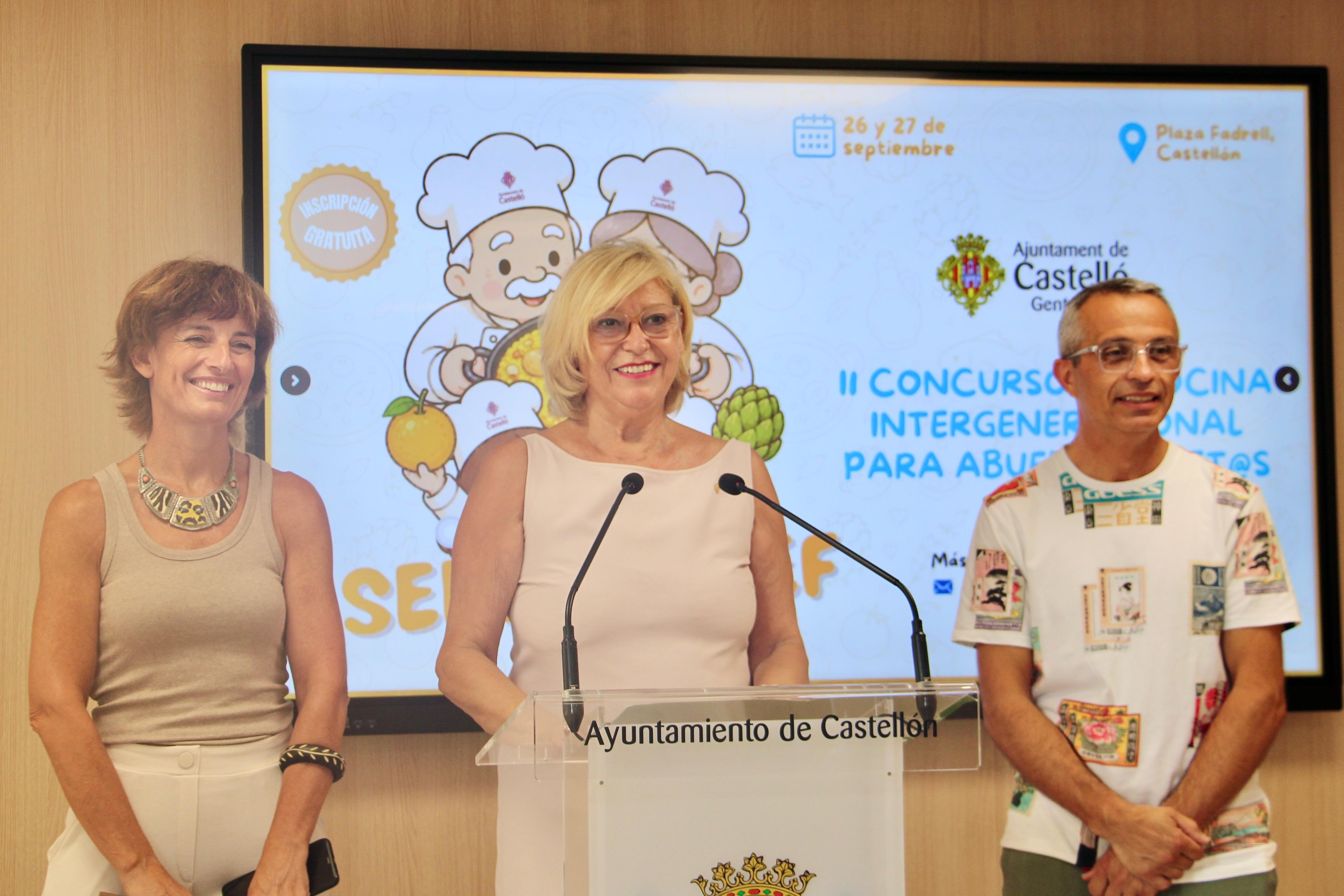 Castelló presenta la segona edició del concurs de cuina intergeneracional Sènior Xef per a avis, àvies, nets i netes
