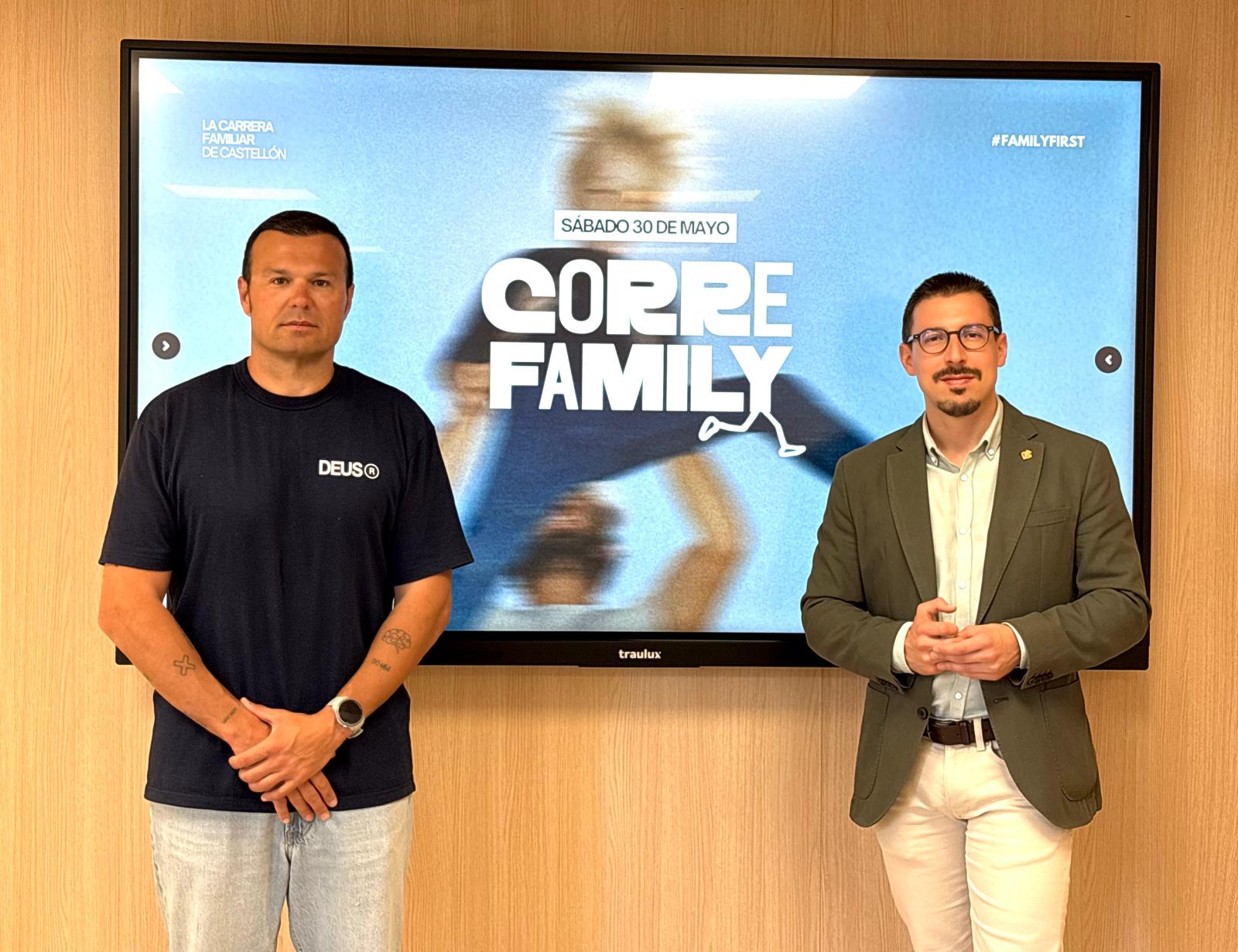 Castelló presenta la primera edició de “CorreFamily”, una jornada per a promoure l'esport i els valors en família