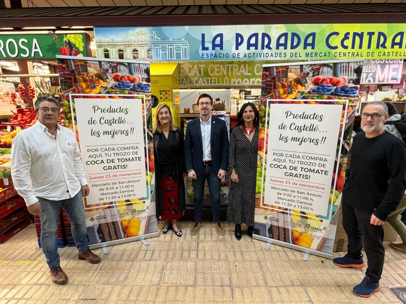 Por cada compra un trozo de coca de tomate gratis en los mercados Central y Sant Antoni