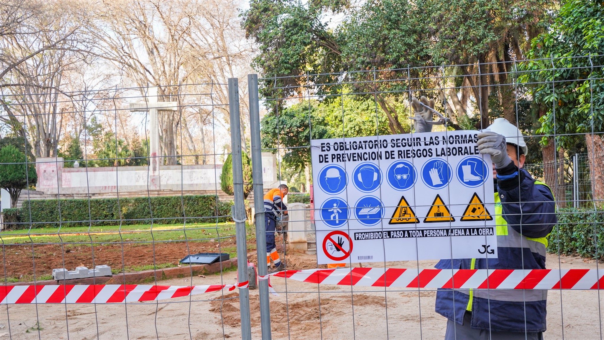 Vallado proyecto monumento a los Caídos