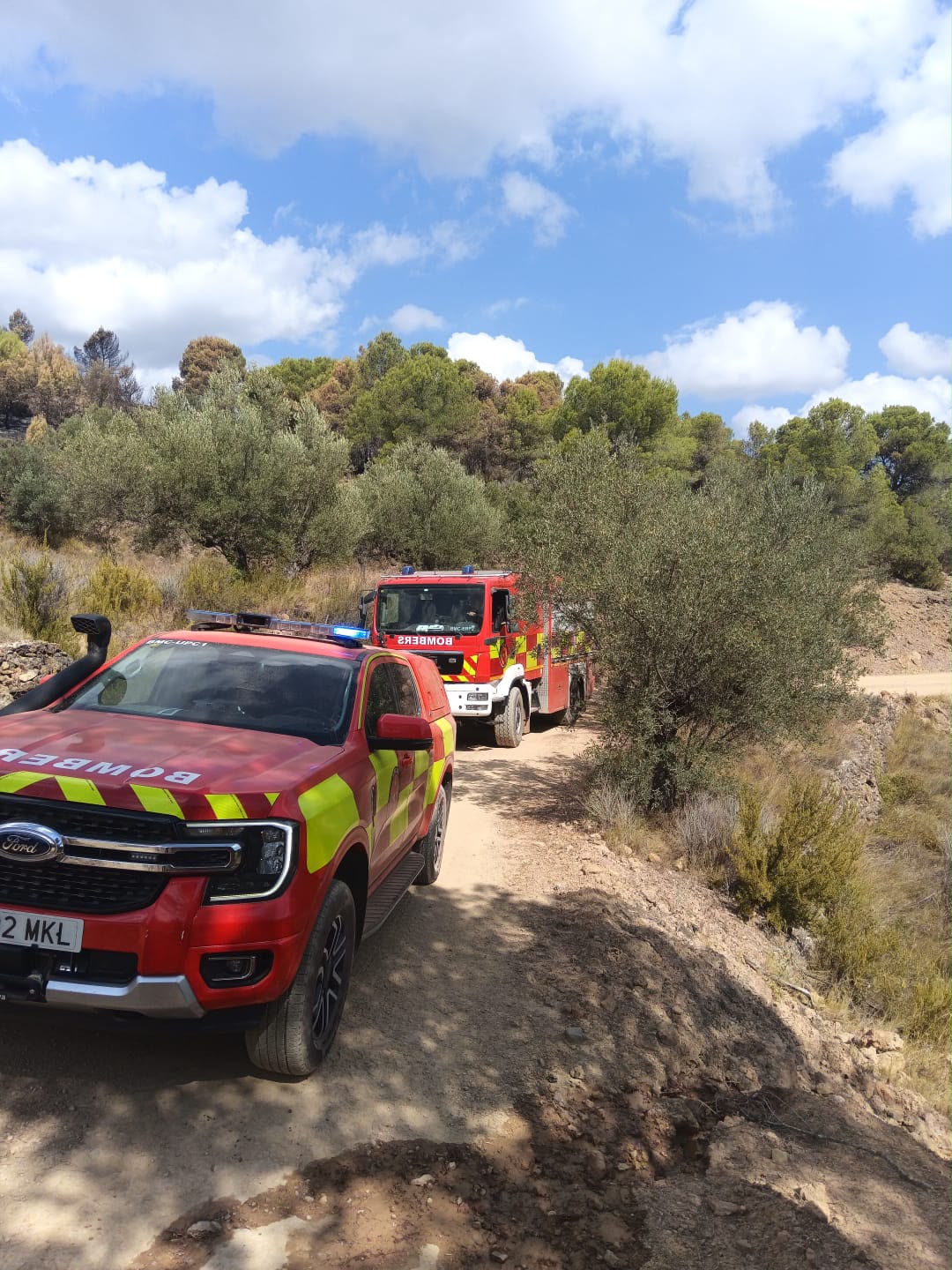 Castelló envia una dotació de suport de Bombers Municipals per a col·laborar en l'extinció de l'incendi de Sogorb