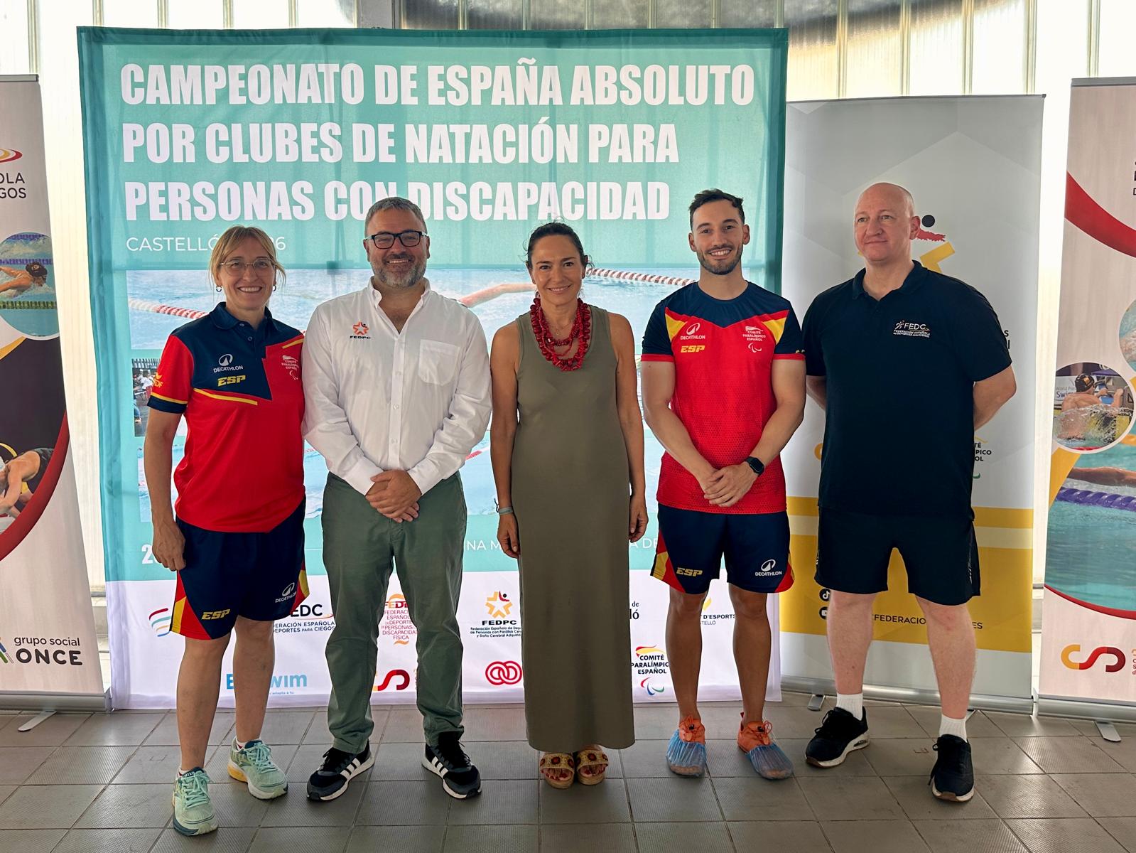 Castelló acull 765 nedadors en el Campionat d'Espanya Absolut per Clubs de Natació per a Persones amb Discapacitat