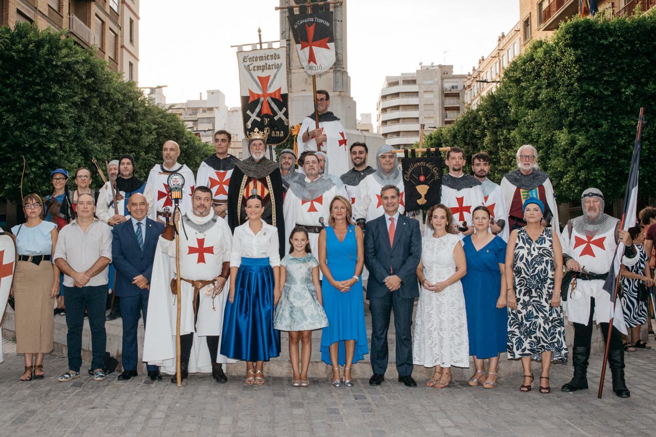 Begoña Carrasco commemora al costat dels Cavallers Templers els 775 anys de la fundació de Castelló