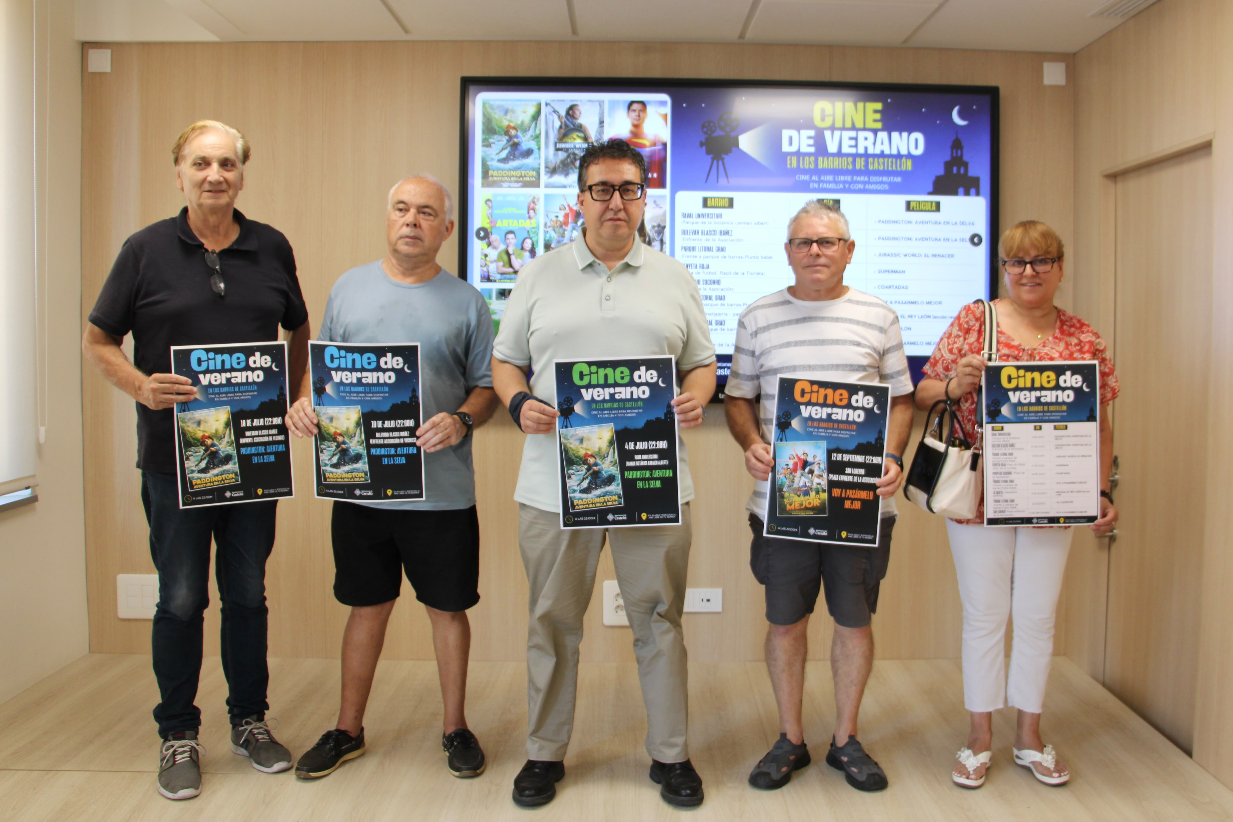 Castelló convida a gaudir del seté art a l'aire lliure en les nits d'estiu amb la campanya “Cinema en els Barris”