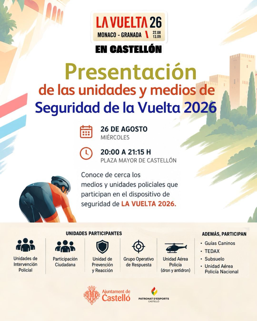 La Plaça Major acollirà demà la presentació de les unitats de seguretat de La Volta 2026
