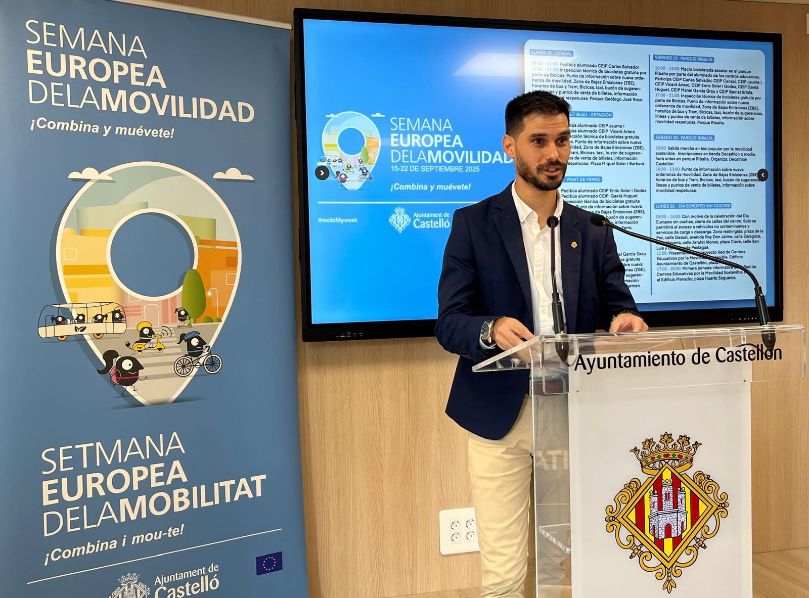 Més de 950 escolars de Castelló participaran en les activitats de la Setmana Europea de la Mobilitat del 15 al 22 de setembre